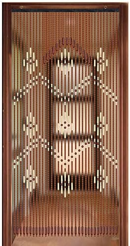 Natural Wood Beaded Curtain for Doorway