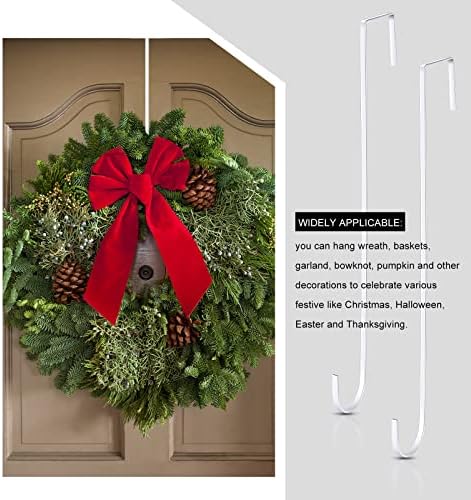 Hotop 15 Inch Steel Wreath Hanger Hooks 2 Pack