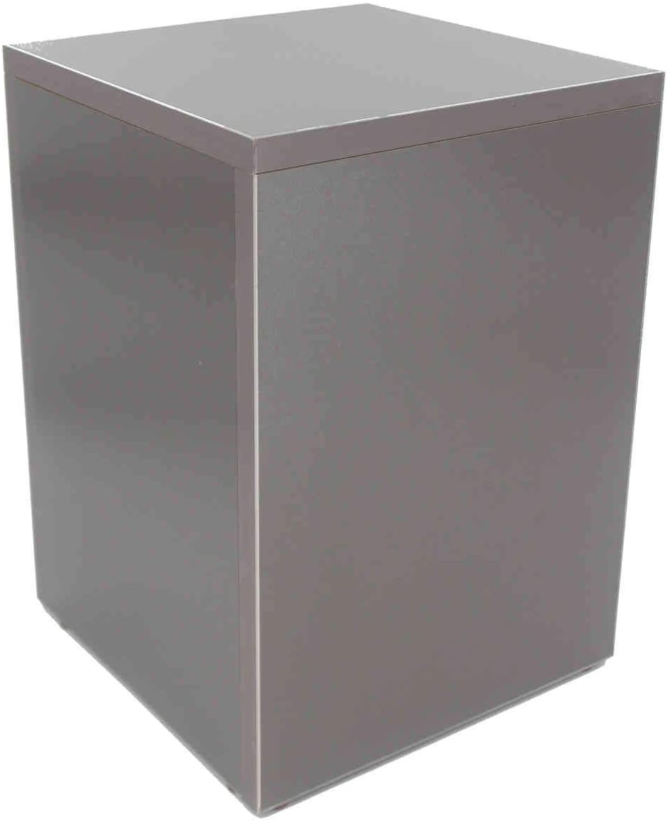 FixtureDisplays 115x115x36 Inch Grey Wood Cube Display Riser Stand 1