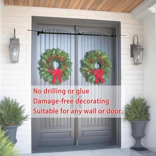 Adjustable Garland Hanger for Front Door 32-80 Inches