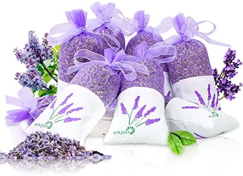 8 Pack French Lavender Sachets for Closets and Drawers
