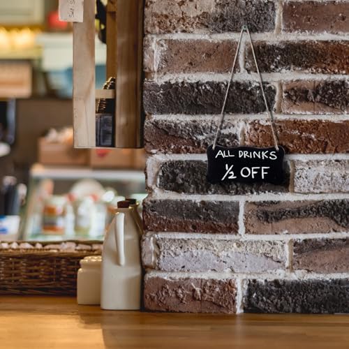MyGift 5 Inch Mini Chalkboard Signs Set of 10