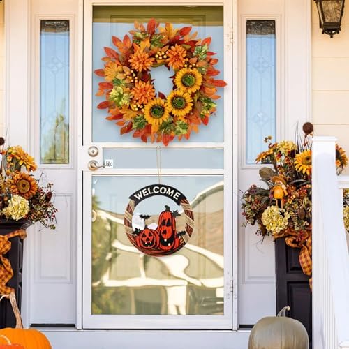 Waipfaru Fall Wreath 22 Inches Autumn Decor