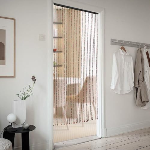 Bamboo Beaded Curtain for Bedroom and Party