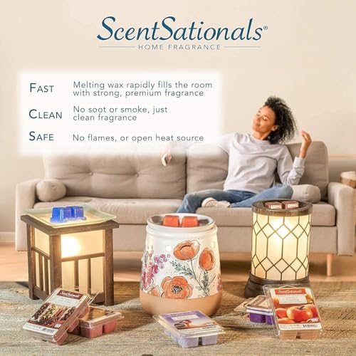 Scentsationals Wax Melts 24-Cubes Cedar Lavender Long Lasting