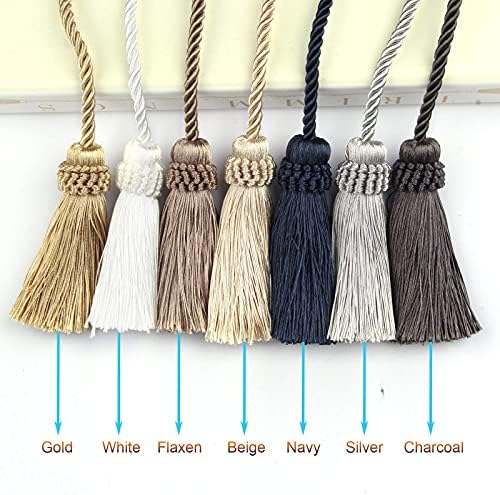 Fenghuangwu Curtain Tiebacks Handmade Decorative Holdbacks Rope with Tassel