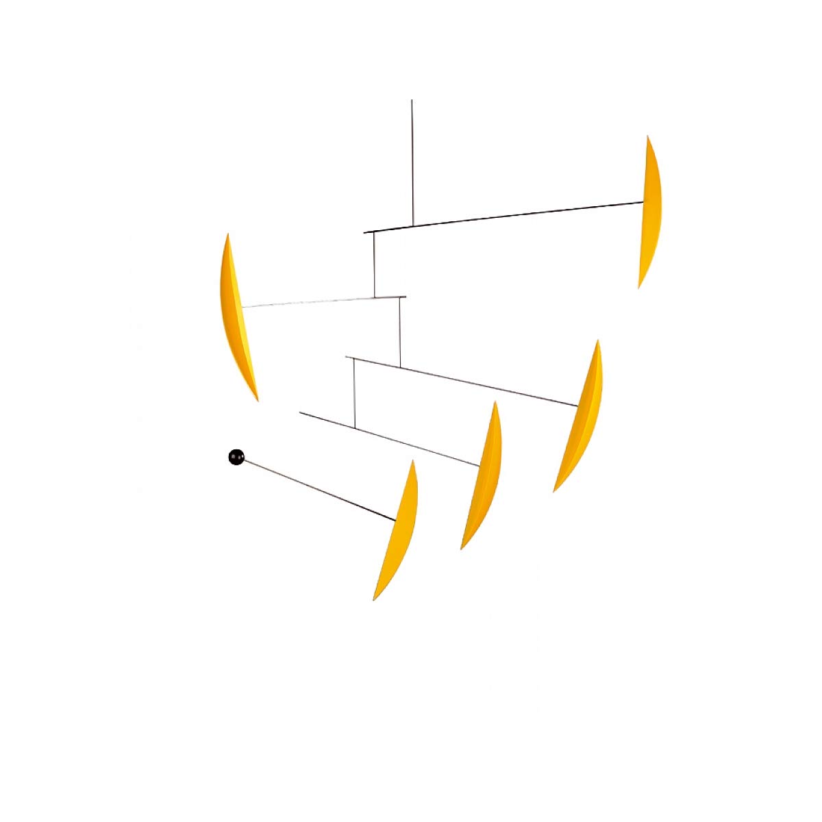Flensted Mobiles Tango Yellow Hanging Mobile - 40 Inches