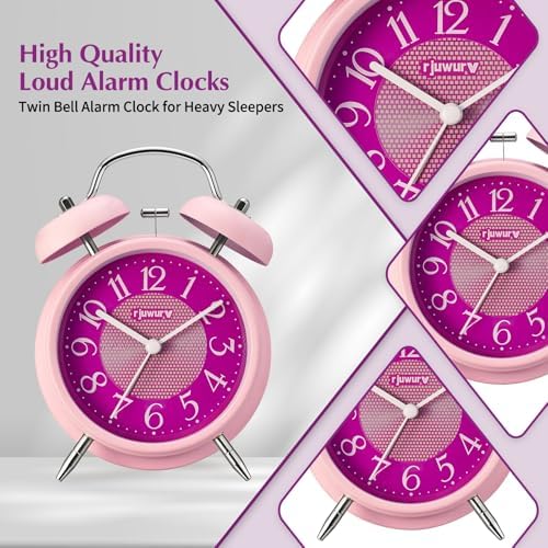 4 Inch Loud Alarm Twin Bell Clock with Night Light