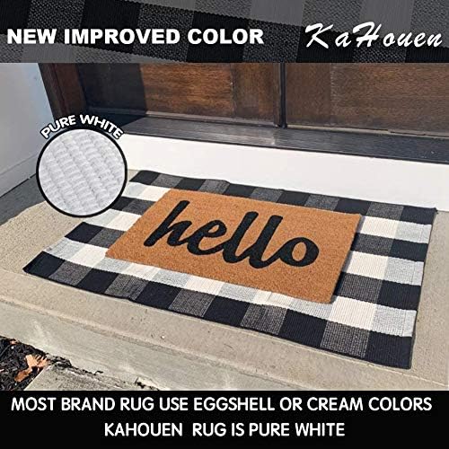 KaHouen Cotton Buffalo Check Rug 275x43 Inches