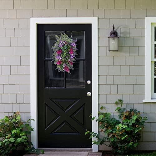 BEIJIALY Spring Wreath for Front Door Decor