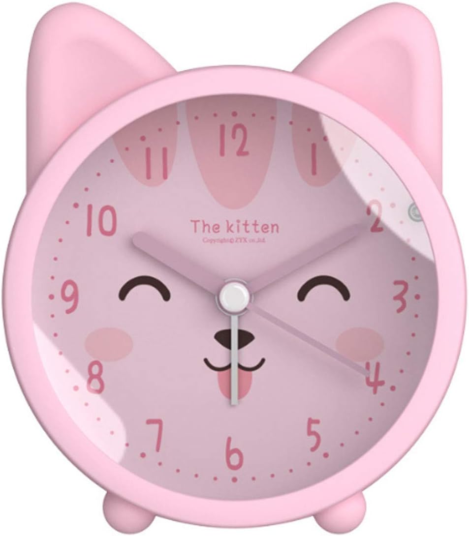 3 Inch Cartoon Animal Silent Alarm Clock