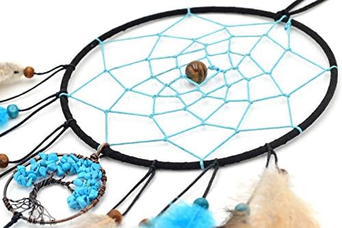 Urdeoms Blue Tree of Life Dream Catcher Wall Decor