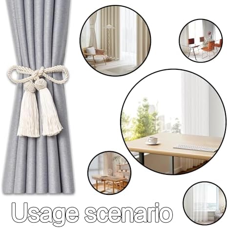 pson A Pair Double Tassel Curtain Holdbacks