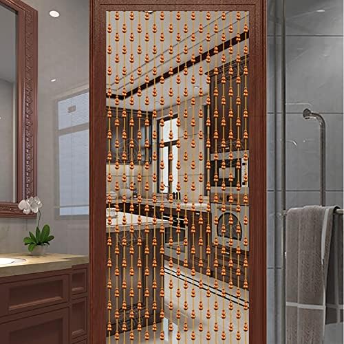 XOOFMASS Wood Beaded Curtain for Door Partition