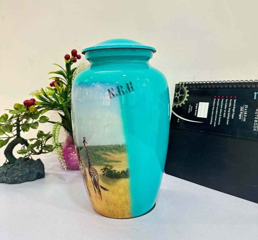 Two Giraffe Cremation Urns for Human Ashes