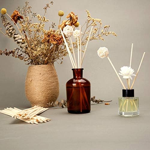 TOMCENXI 100PCS Reed Diffuser Sticks 10 Inch Natural Rattan Diffuser Replacements
