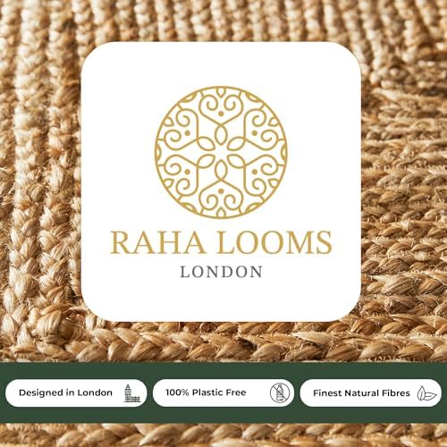 2x3 Jute Entry Mat - Reversible Handwoven Rug for Kitchen or Hallway