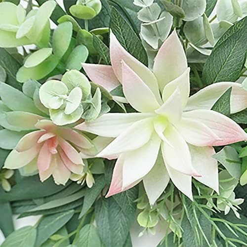 PerGar Artificial Succulents Swag 28 Inch Wedding Arch Decor