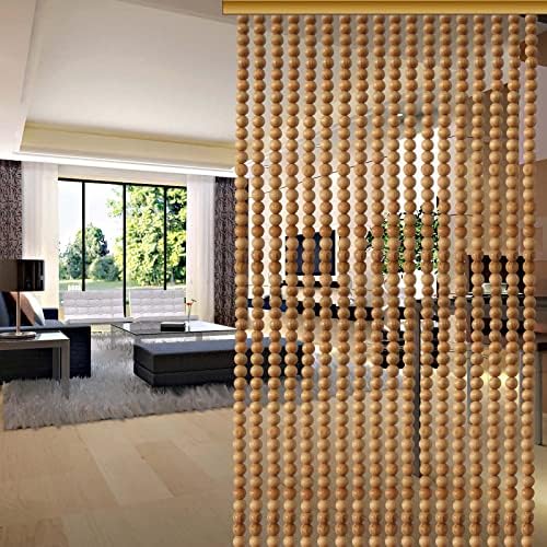 Beads Curtain Doorways Privacy Wooden Bamboo