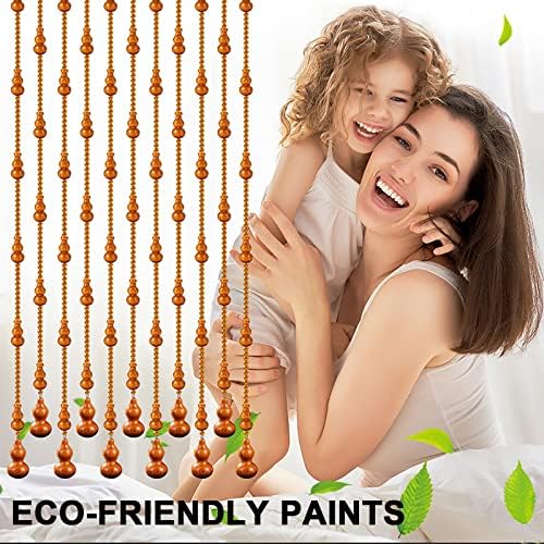 XOOFMASS Wood Beaded Curtain for Door Partition