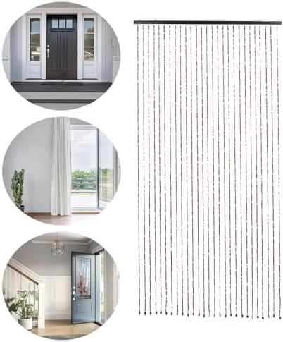 Bamboo Beaded Curtain for Bedroom and Party