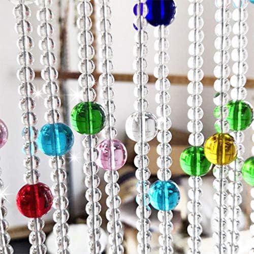 Etlegor Multicolor Crystal Beaded Curtain 21 Strands