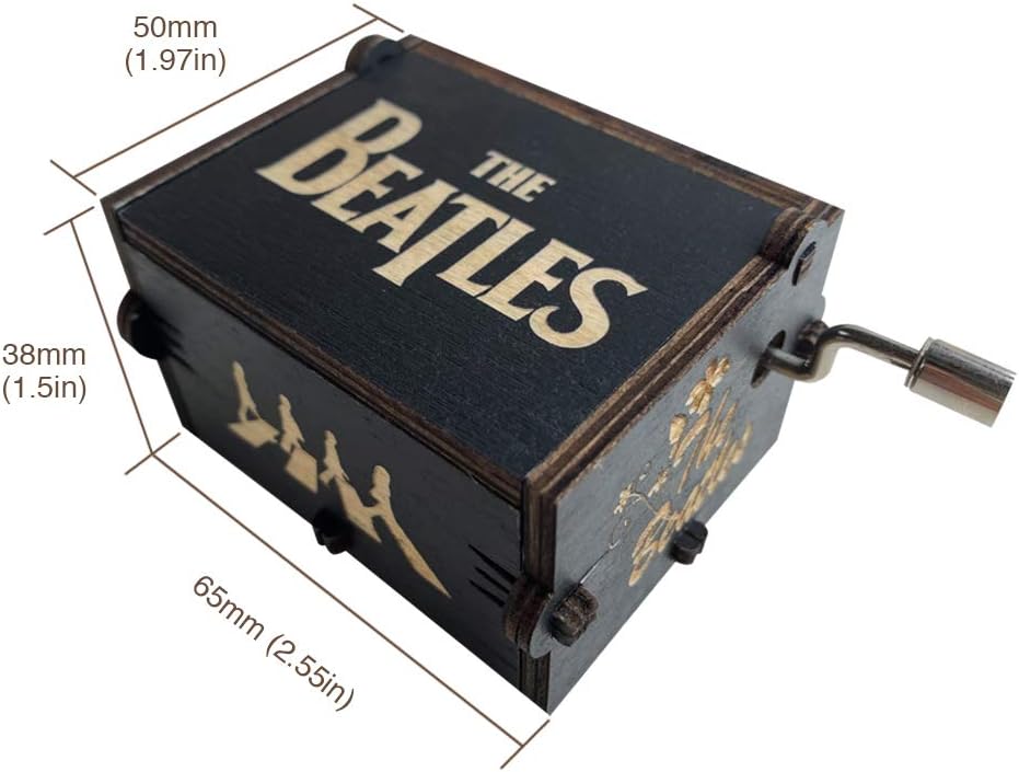 Wood Music Box - Let It Be Classic Handcrank Musical Gift