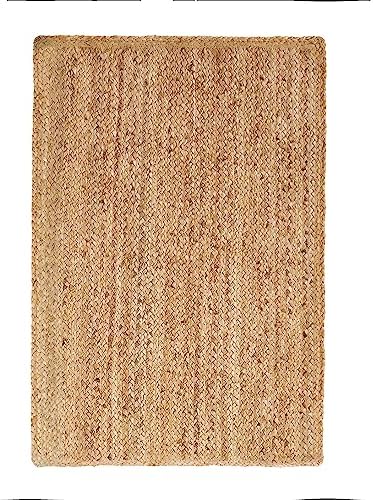 Superior Hand Woven Jute Reversible Area Rug 3x5