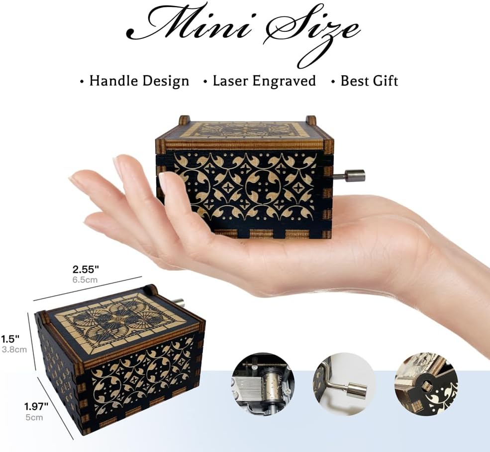 Christian Music Box with Engraved Scripture