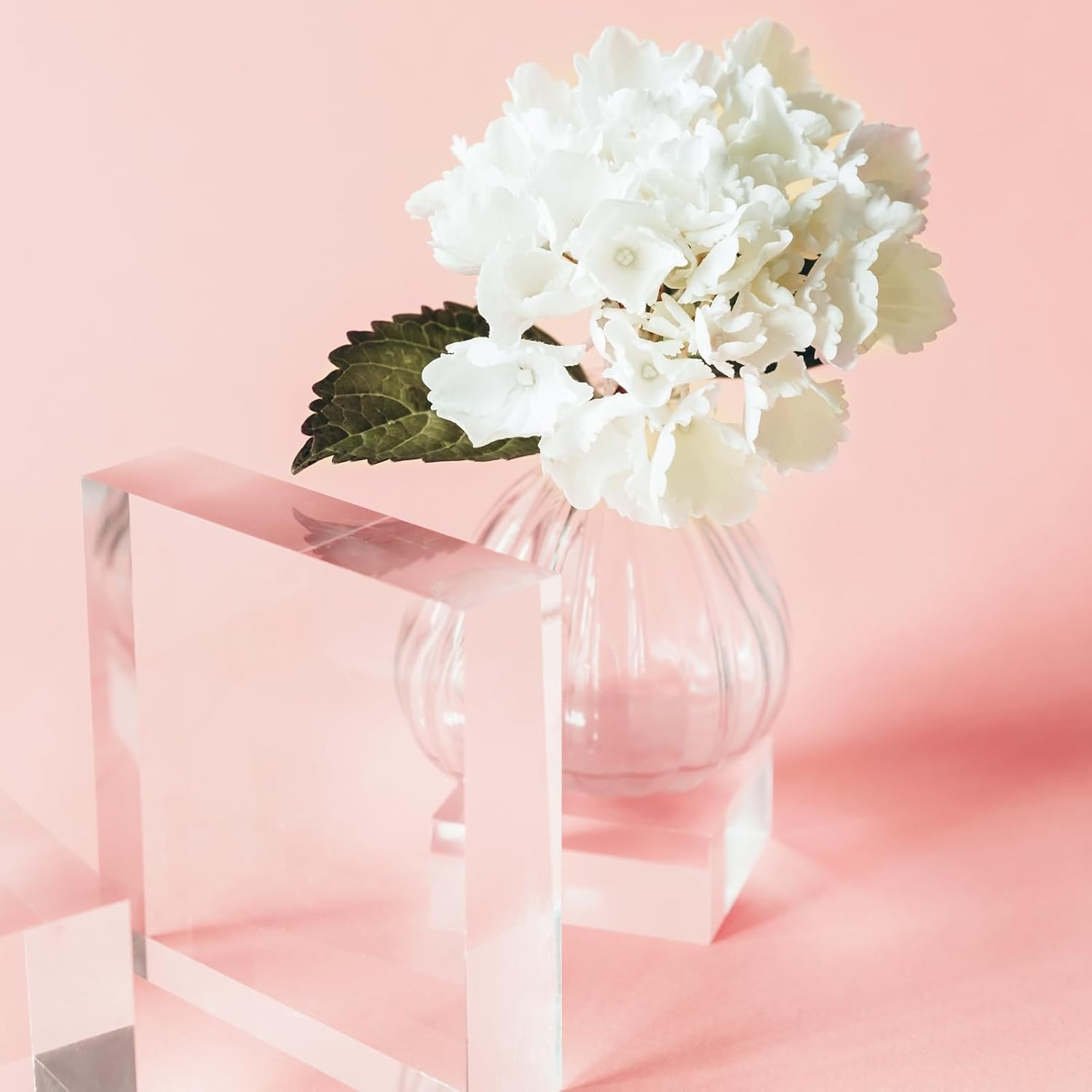 Uxcell 4pcs Acrylic Cylinder Display Blocks Clear Jewelry Stand