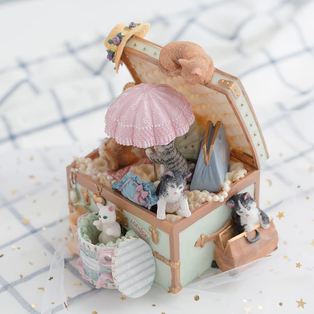 Love For You Musical Cat Decoration Gift Box