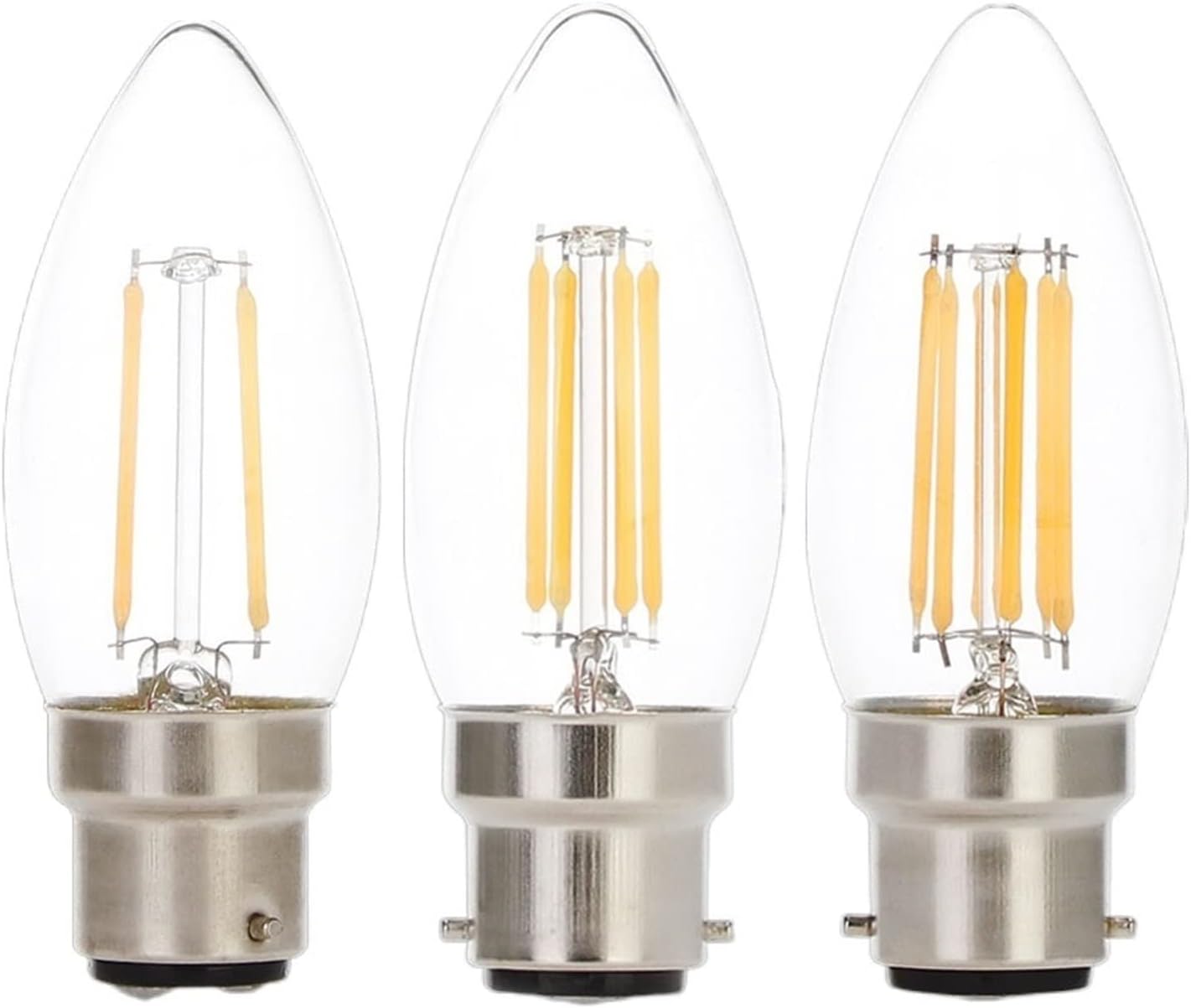 10pcs B22 Frosted LED Filament Bulbs 2W 4W 6W Dimmable
