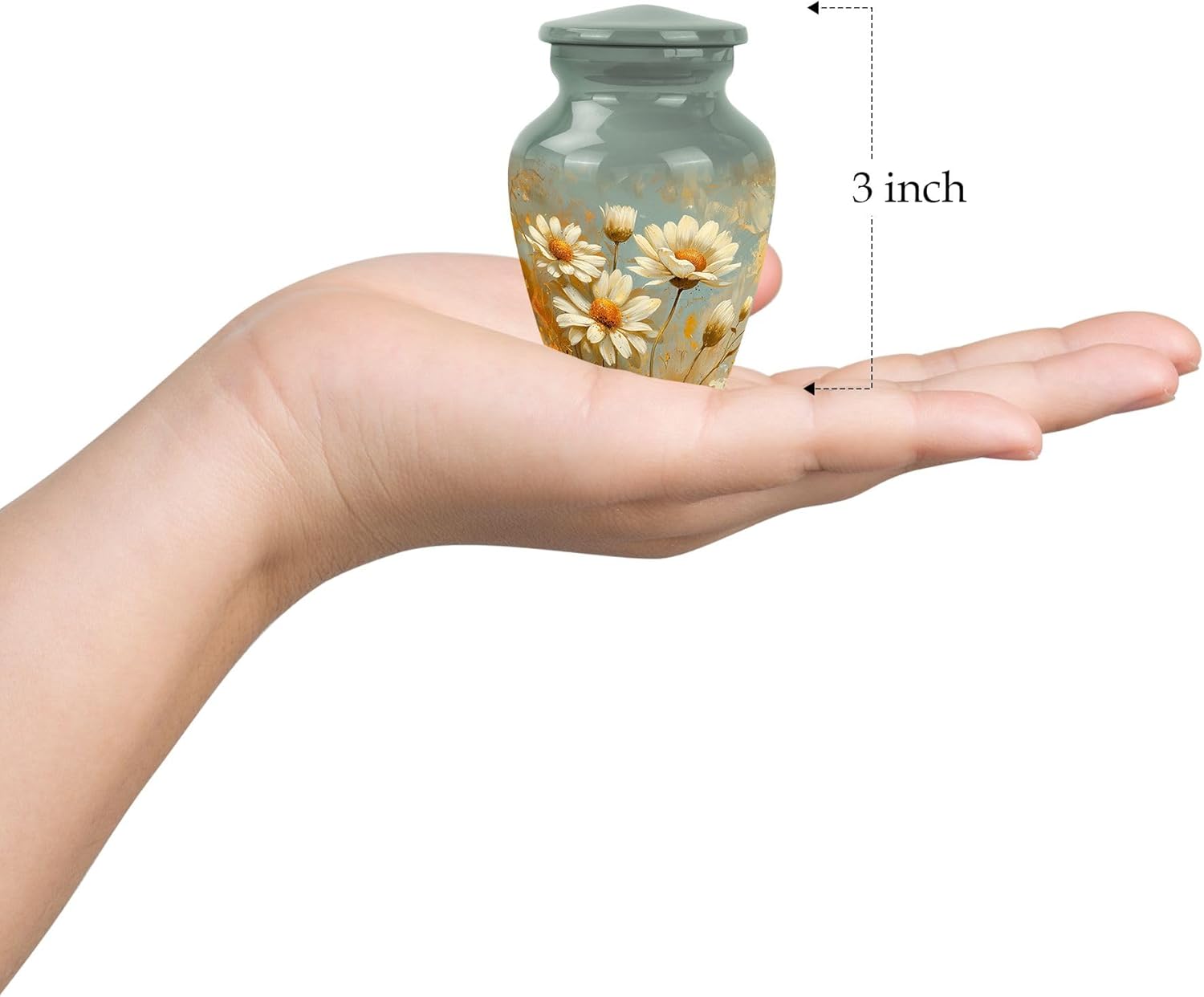 Miniature Urn for Human Ashes - 3 Inch Keepsake