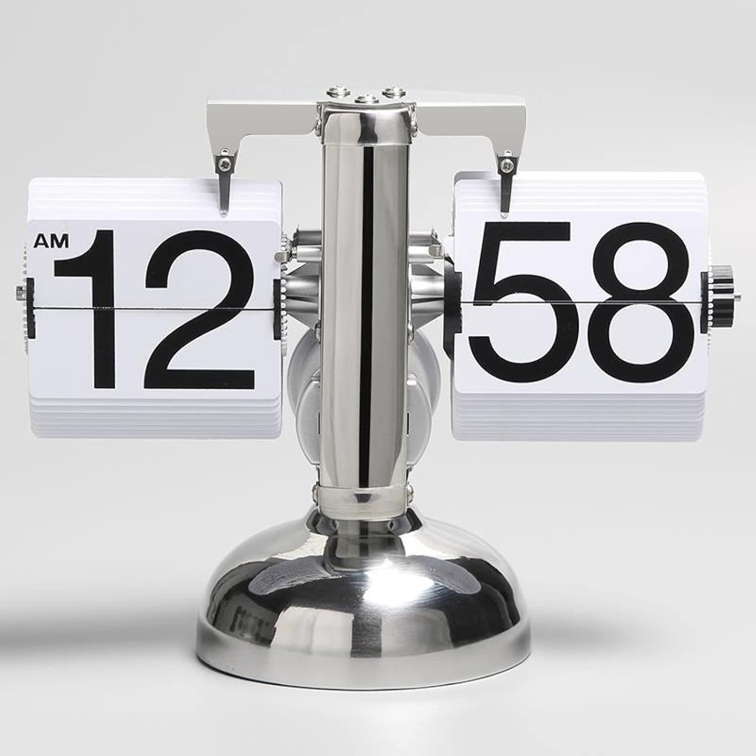 Retro Digital Flip Down Clock Black White