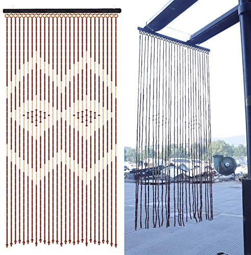 LOYALHEARTDY Wooden Bead Curtain Divider