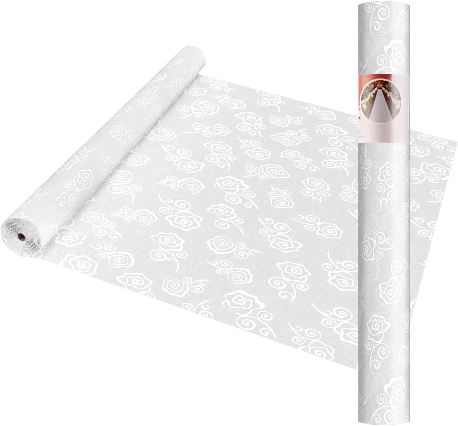HEALON White Wedding Aisle Runner 3x50Feet Rose