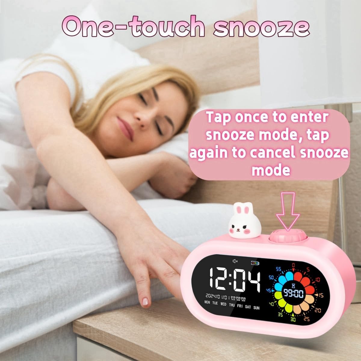 Desk Digital Clock with Countdown Timer for Kids