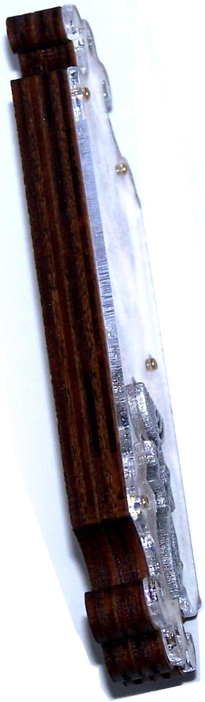 Holy Land Market Wooden Mezuzah Case with Scroll and Stones