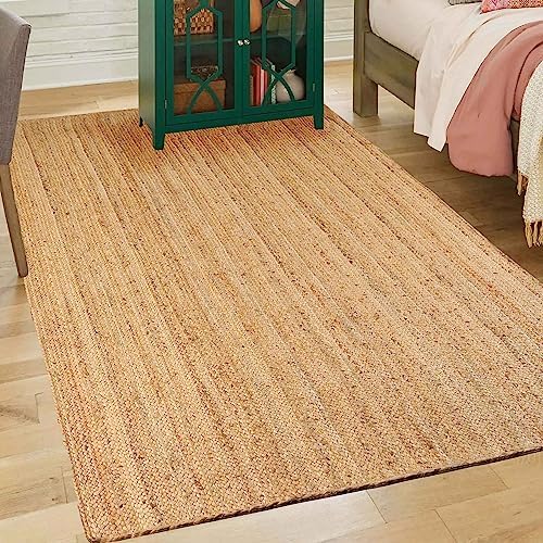 Superior Hand Woven Jute Reversible Area Rug 3x5