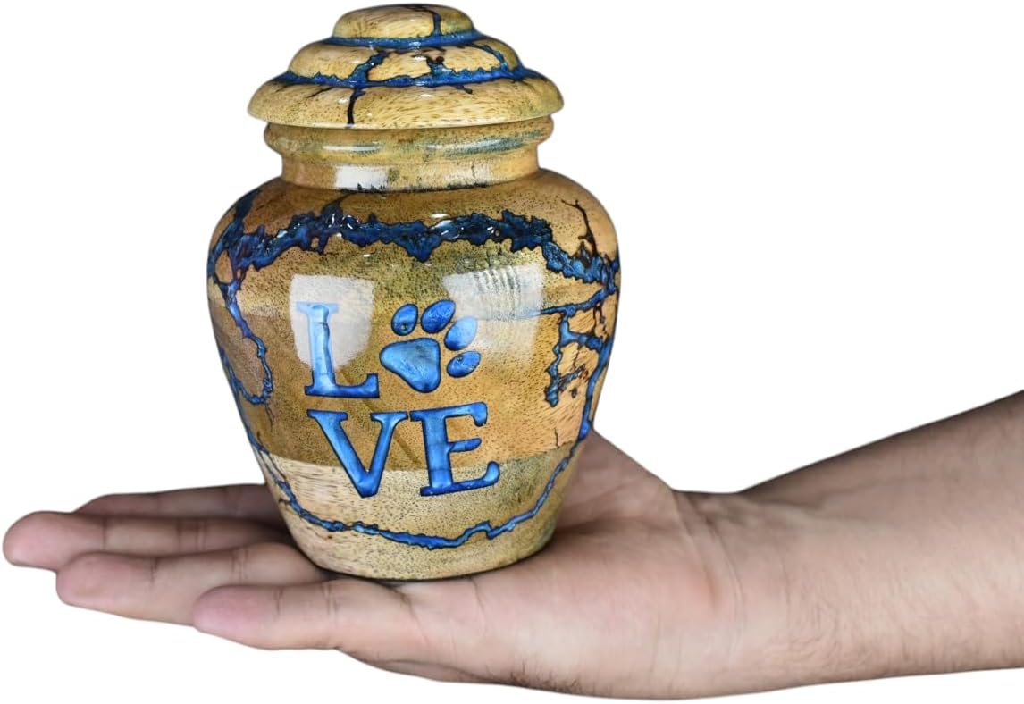 Merit Wooden Craft Cremation Urn for Pets - 20 lbs Capacity