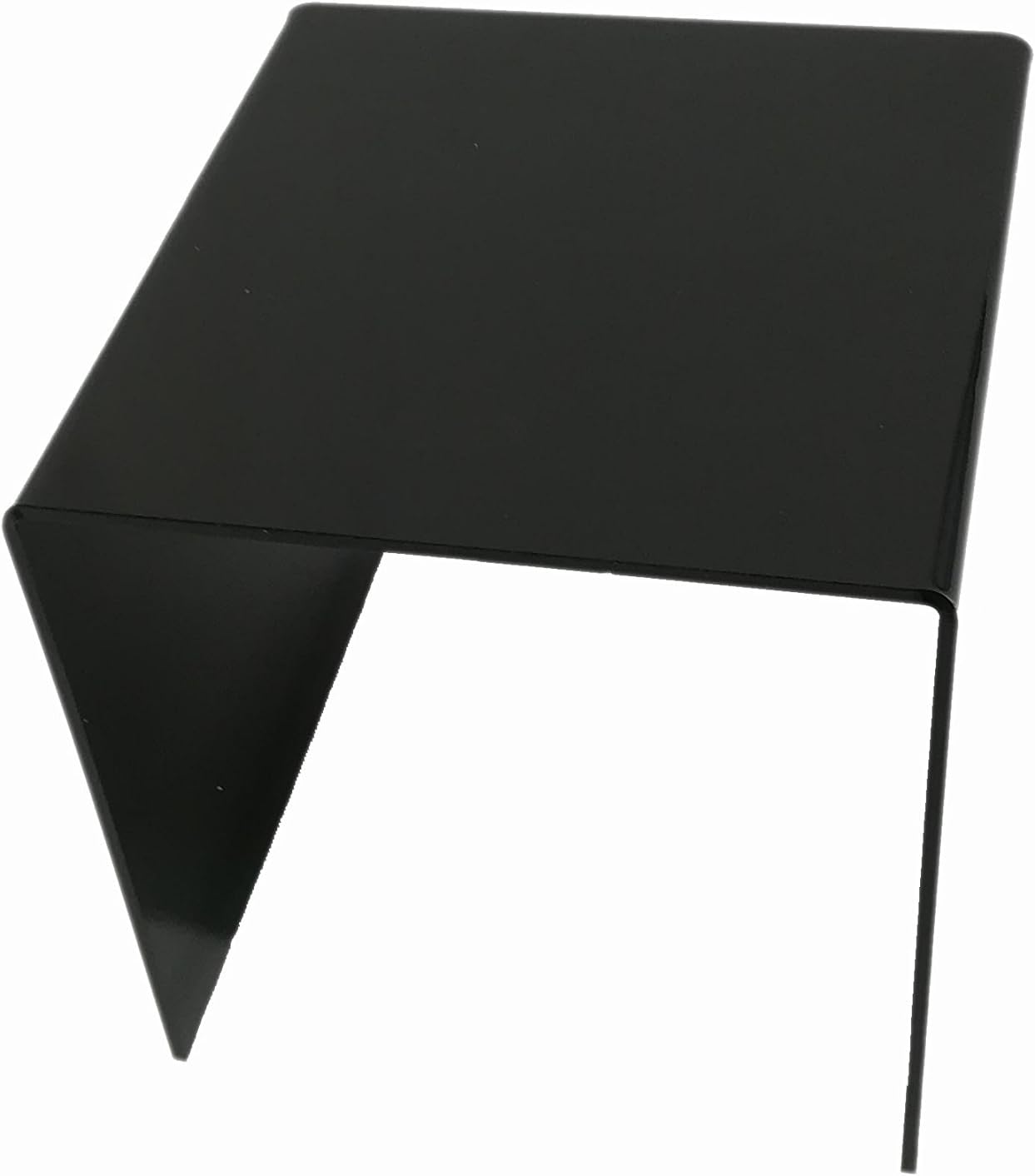 FixtureDisplays One Riser Combo 7 Cube 3-Sided Black Acrylic Display Risers