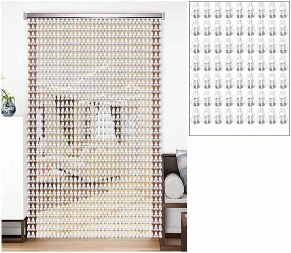 Clear Gourd Beaded Curtains 100 Strand 100x200cm