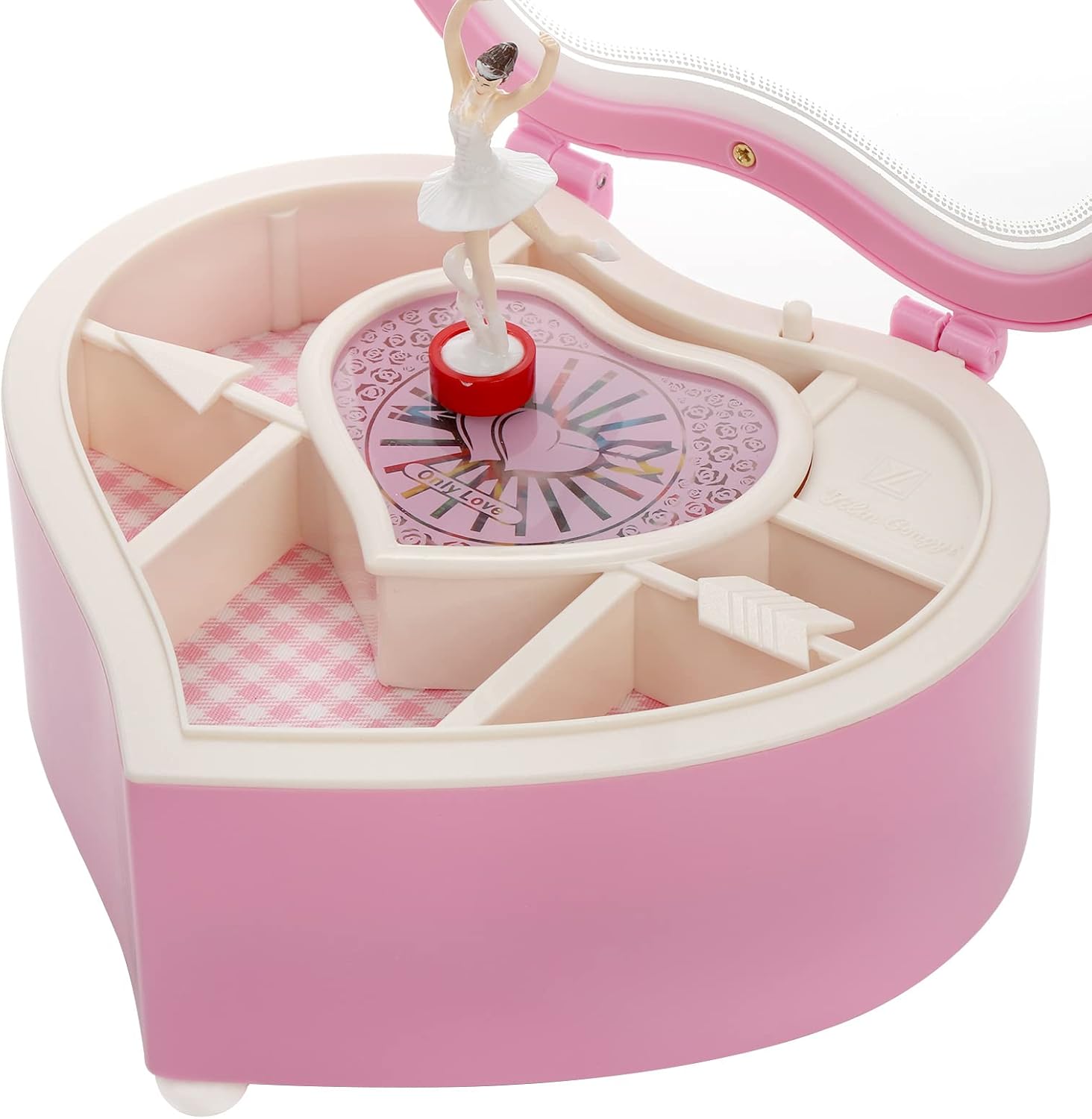 Yarlung Heart Shaped Ballerina Music Box