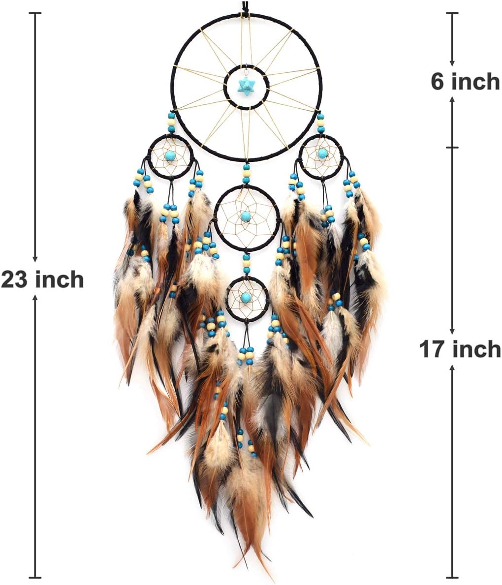Urdeoms Large Black Dream Catcher Wall Decor