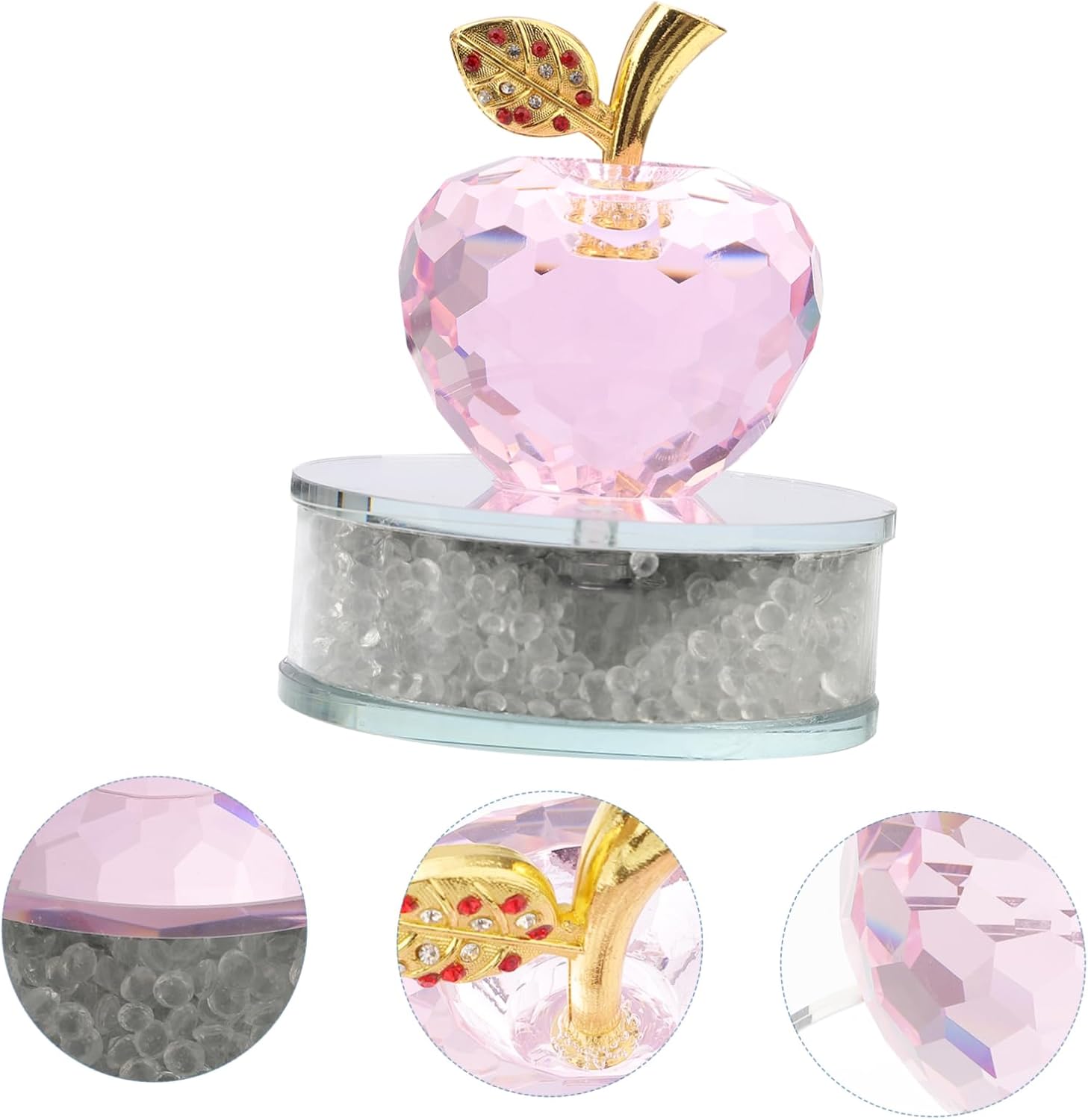 Happyyami Crystal Figurine Decor for Home and Car