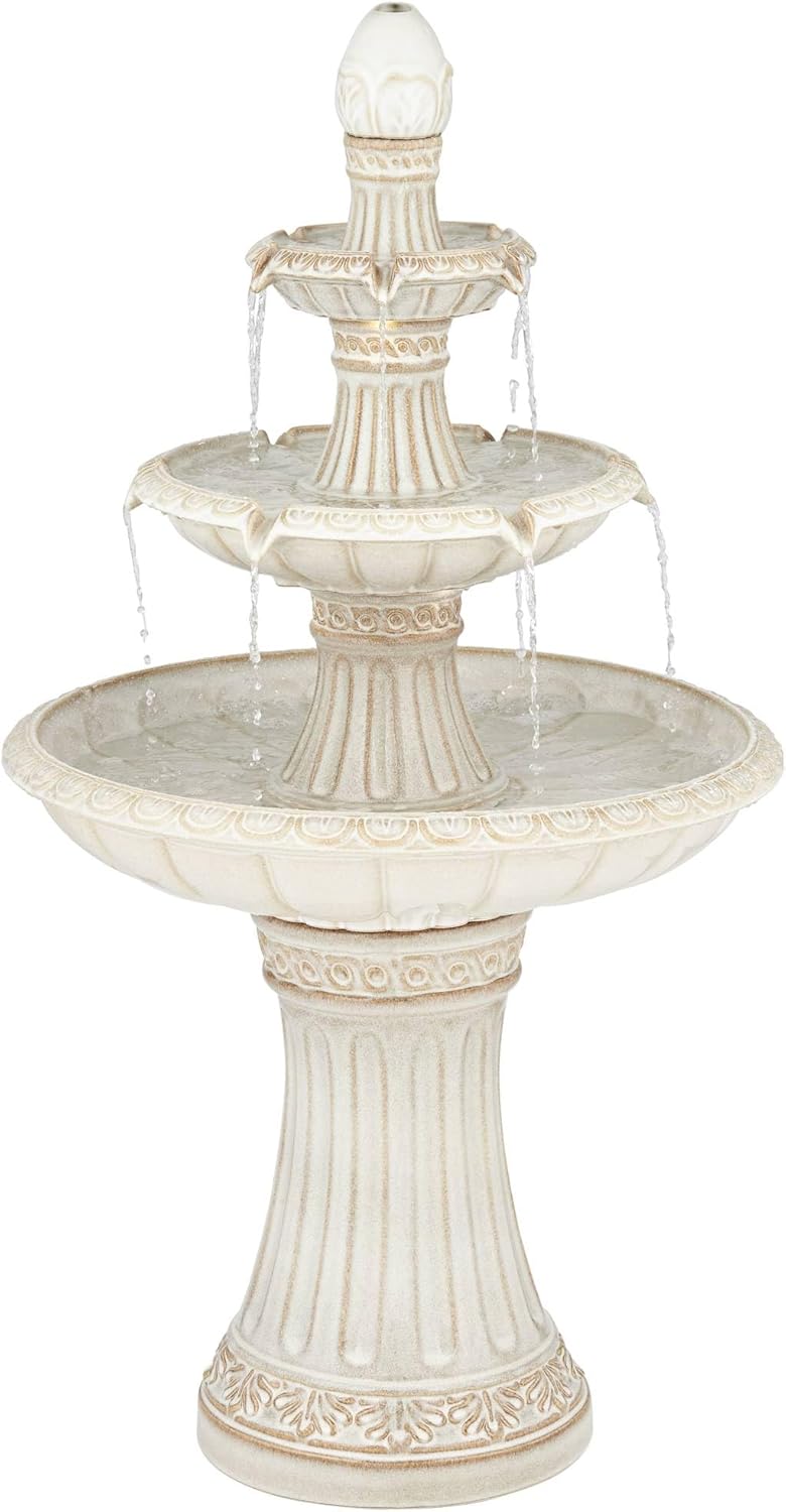 Formentera 45 14 Inch High Outdoor LED Floor Fountain