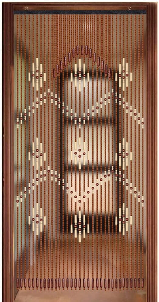 Natural Wood Beaded Curtain for Doorway