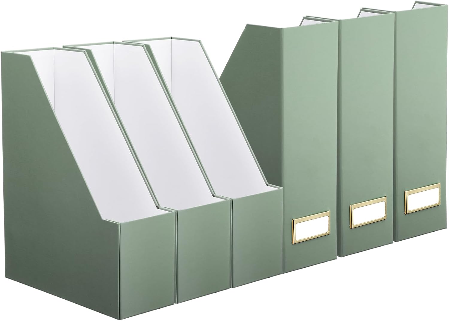 Feifeiya Magazine File Holder Set of 6 Sage Green