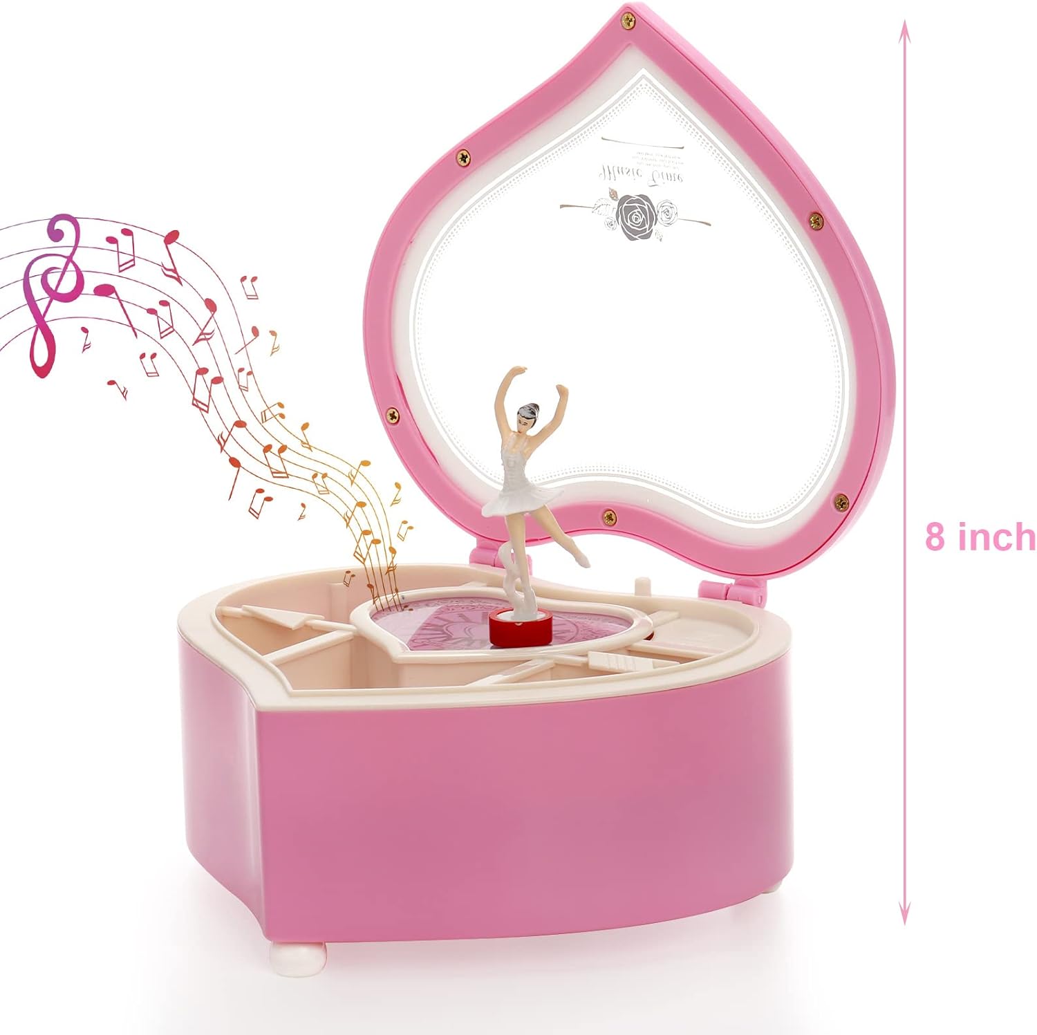 Yarlung Heart Shaped Ballerina Music Box
