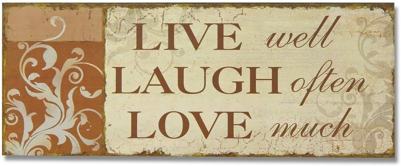 Decorative Wood Wall Hanging Sign 5x10 Inches